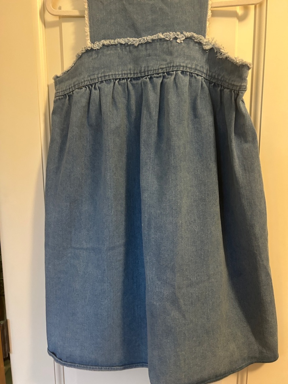 Sugarlips Blue Denim Sundress with Frayed Trim - Picture 4 of 8